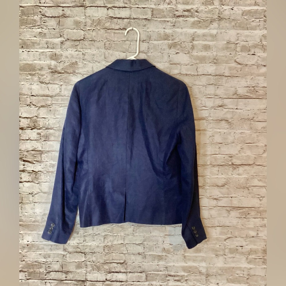 J. Crew Classic Navy Linen blazer - Picture 4 of 6